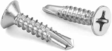 Picture of Brighton Best 040567 #8-18X1 3/4",(Ft) Flat Head Phil,#2 Point Bsd Self Drilling Screws Hardened Stainless Steel 410